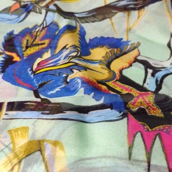 BALENCLAGA Rosabotanica Silk Vibrant Colours NWT - Picture 5 of 14